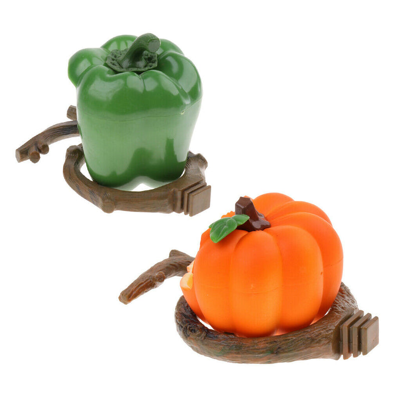 Pet Feeder Food Water Bowl Cups for Bird Parrot Pigeon Finch Pepper/Pumpkin
