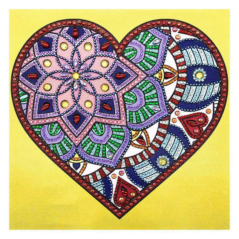 5D DIY Special Shaped Diamond Painting Heart Cross Stitch Mosaic Craft Kits