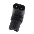 IEC320-C8 A C7 Angle Up-Down AC Power Adapter Male-Female Extension