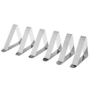 6 Pack Stainless Steel Tablecloth Tables Cover Clips Holder Cloth Clamps Picnic