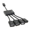 4 Port Micro USB Power Charging OTG Hub Cable for Sumsung Android PC