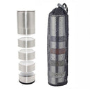 Outdoor Bbq Picnic Sauce Bottle Set Stainless Steel Seasoning Box Transpare