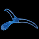Plastic Women Eyebrow Template Shaper Cosmetic Tool 2 Pcs Clear Blue