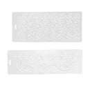 2Pcs Clear Quilting Stencils Plastic Embroidery Template Handmade Sewing