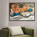 5D DIY Full Drill Diamond Painting Enjoying Women Cross Stitch Embroidery