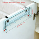 Automatic Folding Cupboard Rack with Hooks Kitchen Back Door Towel Drying H