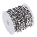 13yd Stainless Steel Beaded Ball Chain 2.5mm Wide DIY Jewelry Findings Craft