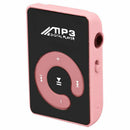 Mini Mirror Clip USB Digital Mp3 Music Player Support 8GB SD TF Card Pink
