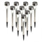 10x LED Solar Lawn Lamp Garden Pathway Yard Bollard Light (Warm Light)