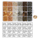 24 2460 Pcs / Box Jewelry Making Kit 6 Colors with Open Jump Ring Opening R