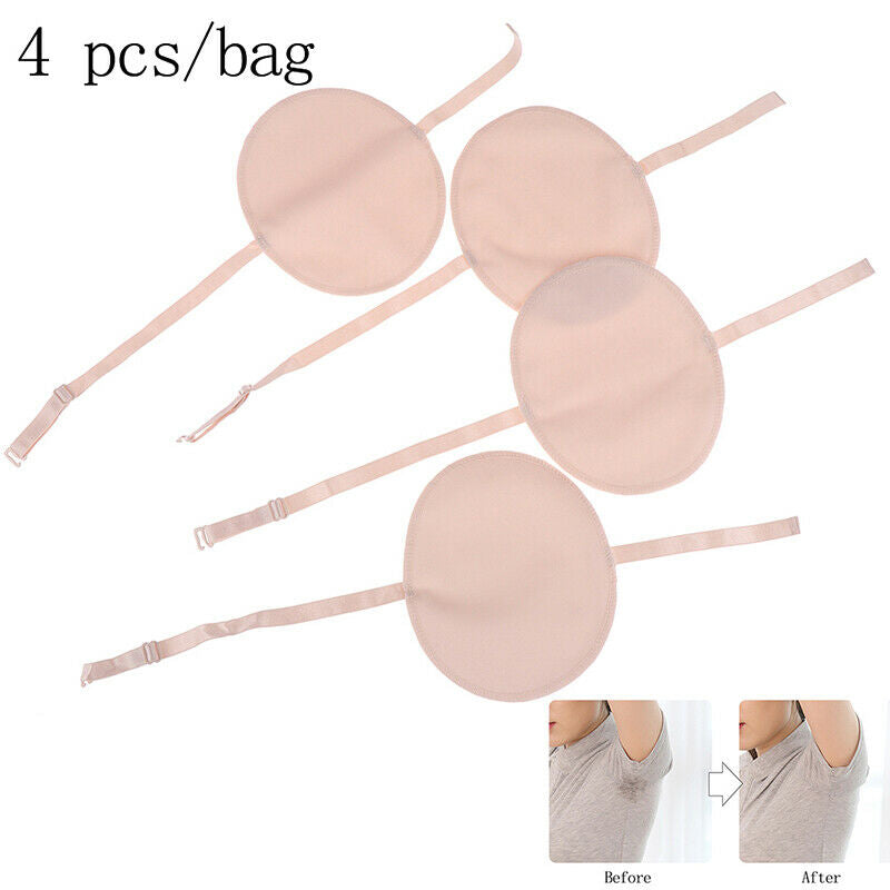 4Pcs Underarm Sweat Shield Pad washable Armpit Absorbing Guards Shoulder Str3C