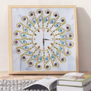 DIY Special Shaped Diamond Painting Flower Wall Clock Craft Embroider Decor
