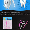 100 Pcs Disposable Dental Flosser Interdental Brush Teeth Stick Floss Oral C Nw
