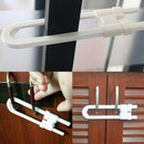 Kids Baby Pet Safety Lock U Shape Door Drawers Cabinet Fridge Prevent Clamping