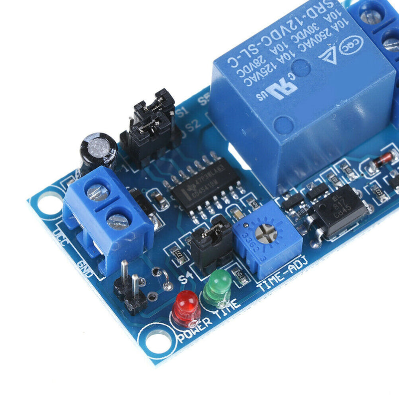 DC 12V time relay module normal open time delay relay control switch S.AU