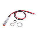 Car Truck 12V 10mm Yellow LED Dash Panel Indicator Warning Light with Wrie
