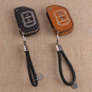 Leather Key Case Decor Holder Keychain Bag Kit fit for Jeep Wrangler JL 2018 hf