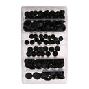 1 Set Of 141x Buttons, Nylon Buttons With 1x Storage Box For Cars