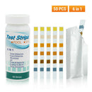 50Pcs SPA Swimming Water Test Strips Alkalinity Chlorine PH Hardness Pool 6 In1