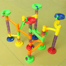DIY Run Building Blocks Marble Race Game Christmas For Ki Construction Toys T5H3