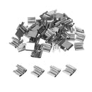 50pcs DIY Mini Wood Candle Wick Base Stand Iron Clip Set for Candle Making Tool