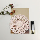 Woodcarving Furniture Decoration Solid Wood Door Round Applique Flower Him