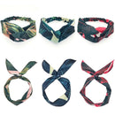 Summer Bohemian Style Hairbands Print Headbands For Women Retro Cross Knot