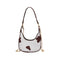 Flower Love Pattern Leather Shoulder Bag Women Chain Hobos Tote Handbag (S)
