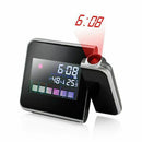 Digital Lcd Projection Led Display Alarm Clock Weather Snooze Function Temp A9J9