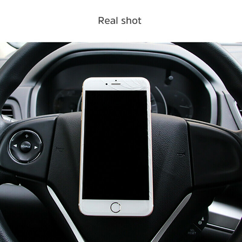 Universal 6 x 6 Cm Auto Car Steering Wheel Mobile Phone Holder Intelligent  I6H1