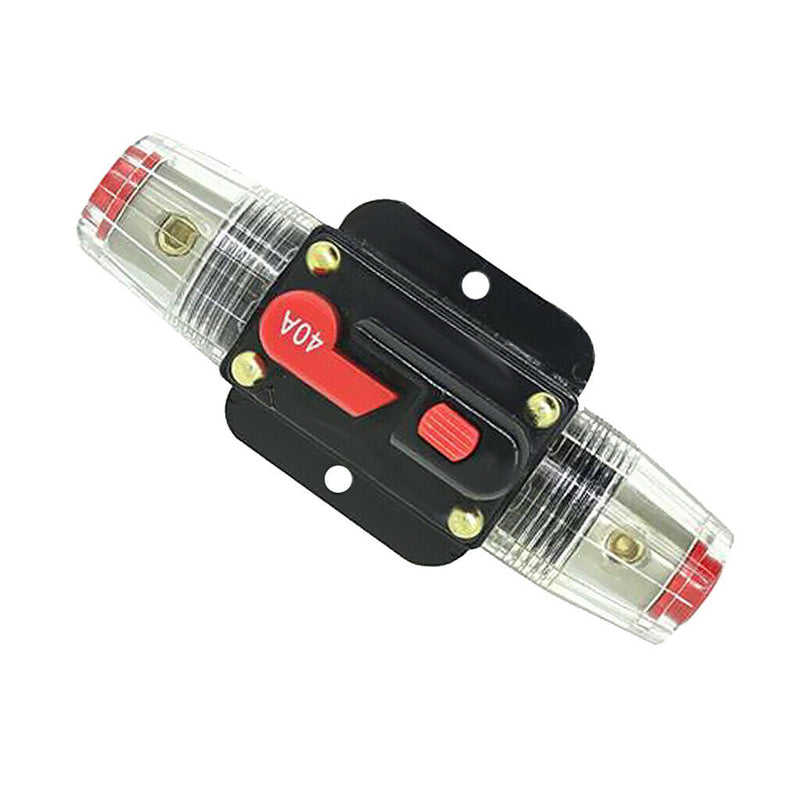 1pc 12V DC 40A AMP Car Trunk Boat Circuit Breaker Inverter Holder Waterproof