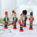 12cm Wooden Nutcracker Puppet Zakka Creative Desktop Decoration Christma JR