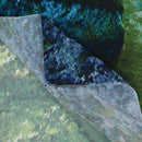 Green Tapestry Rainforest Waterfall Decor, Foliage Jungle Misty Mountains a
