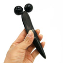Natural Ox Horn Y-shape Guasha Facial Massage Tool Dual Roller Face Thin Massage