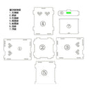 Clear Acrylic Pet Reptile Lizard Transport Breeding Feeding Case 17x17x17cm