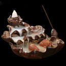 Two Carp Backflow Incense Burner Holders Home Decor Ceramic Two Carp Stick