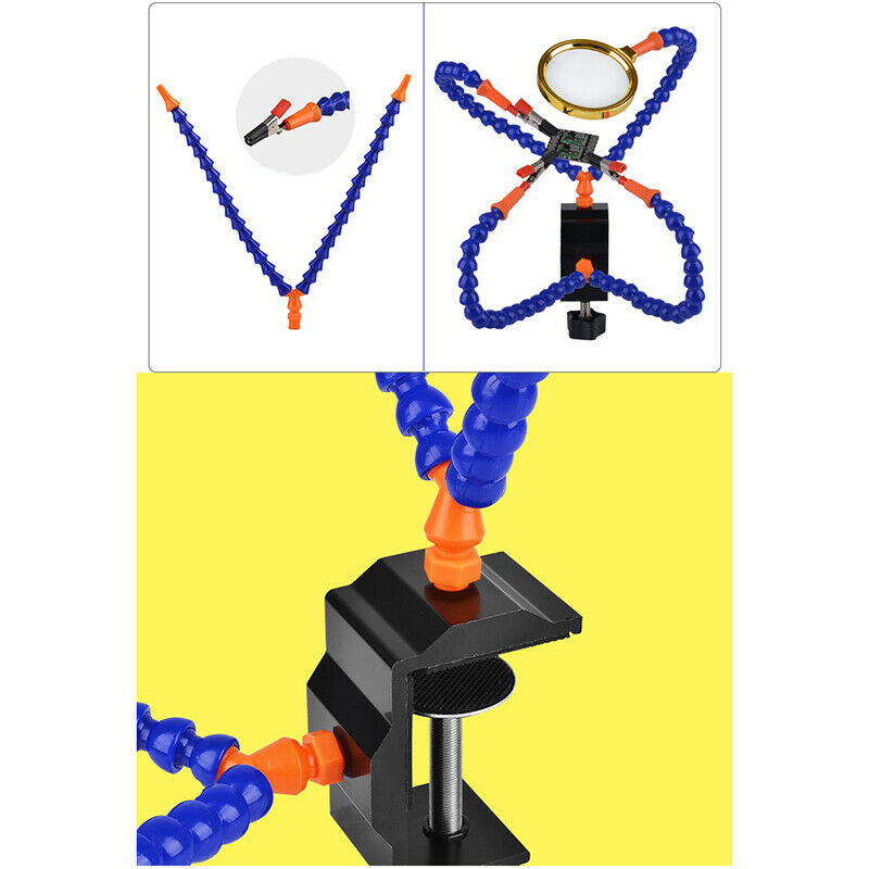 New 4-Claw Multi Functional Metal Base Welding Soldering Station Aux Arms T A4N6