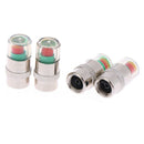 4X Car Tyre Tire Pressure Gauge Indicator Alert Tpms Monitoring Valve Cap Sen FT