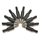 10 X 3.5mm 1/8" Audio Male Plug Jack Adapter Stereo Connector for Headphon BX