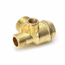 3-port Zinc Alloy Air Compressor Check Valve Central Pneumatic Valves Thread New
