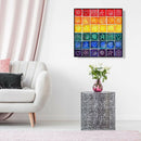 5D DIY Full Drill Diamond Painting Color Geometric Cross Stitch Embroidery