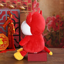 22cm 2021 New Year Chinese Zodiac Ox Cattle Plush Toys Cute Red Cow Mascot D Nw