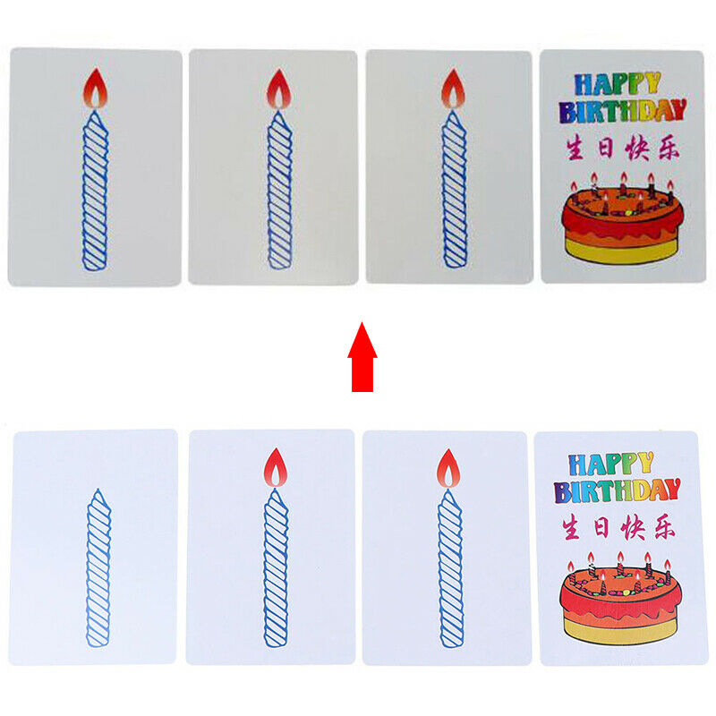 Happy birthday card group prediction magic tricks magic props BX