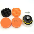 7 Pcs 3" Polishing Buffer Pad Set Kit + Drill Adapter-M10 For Car Polish Hot