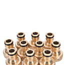 2x 3/4" Threaded Brass Tap Adaptor Garden Water Hose Pipe Connector Fitting3C