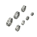 80 Pcs Single Ear Crimping Hose Clamp Single Ear Hose Clamps Double Ears Cl