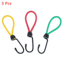 3 Pcs Tent Hook Sturdy Elastic Rope Buckle for Camping Biking Traveling Boating*
