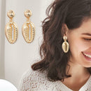 3pairs/set Bohemia Shell Dangle Ear Stud Women Drop Earrings Beach Jewelry
