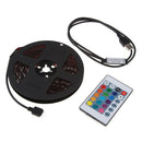 DC 5V USB LED RGB Strip Light TV Back Lighting with 24-Key Remote 5 meters