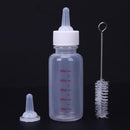 Puppy Kitten Feeding Bottle Nursing Water Milk Feeder w/ Cleaning Brush A